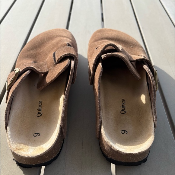 Quince Water Repellent Suede Clog Mule - Picture 2 of 4